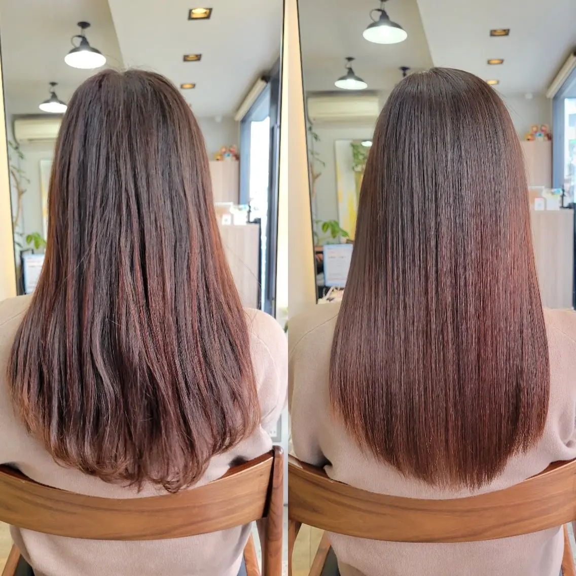 セミロング 伸ばしかけ 髪質改善 トリートメント 野村 果音(カノン)のヘアスタイル