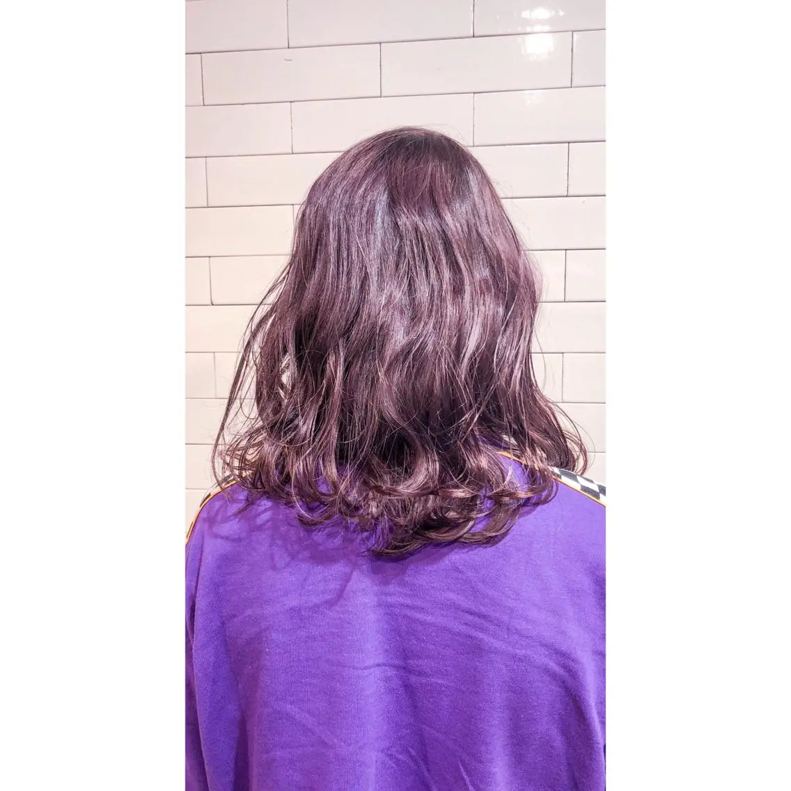 ミディアム EIGHT plum TOKIOリミテッドのヘアスタイル