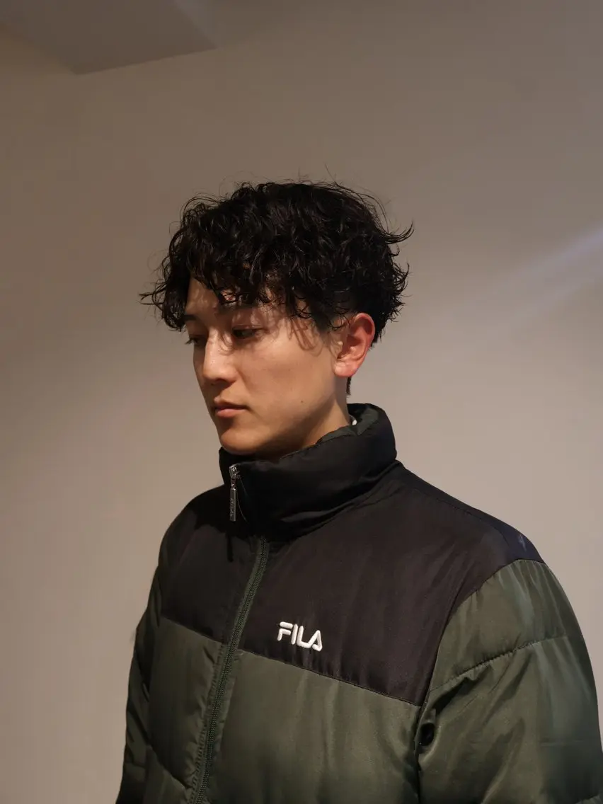 📍メンズカット+ツイストスパイラルパーマ+トリートメント付き!の写真