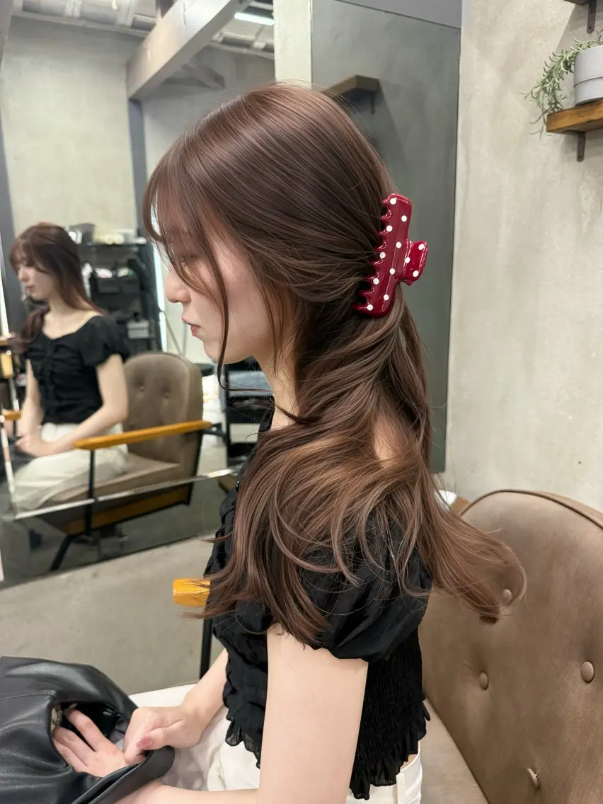 ロング カラー レイヤーカット AIRI layer cut hairのヘアスタイル