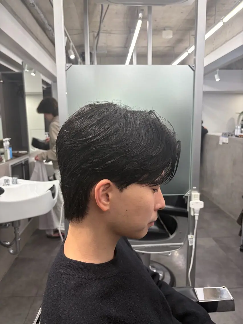 ショート メンズ センターパート メンズ特化 石田はるむのヘアスタイル
