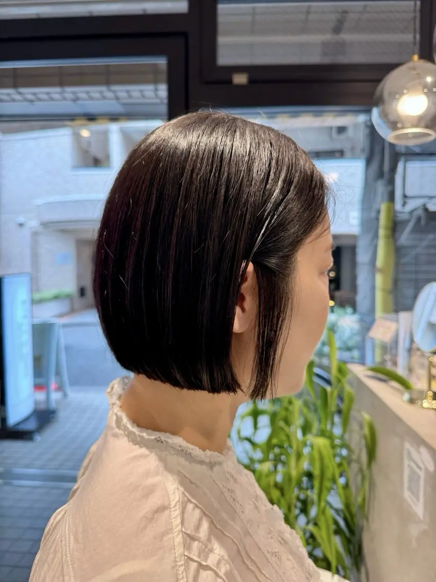 ショート ボブ カット 𝐇𝐢𝐧𝐚 ⟡.·のヘアスタイル