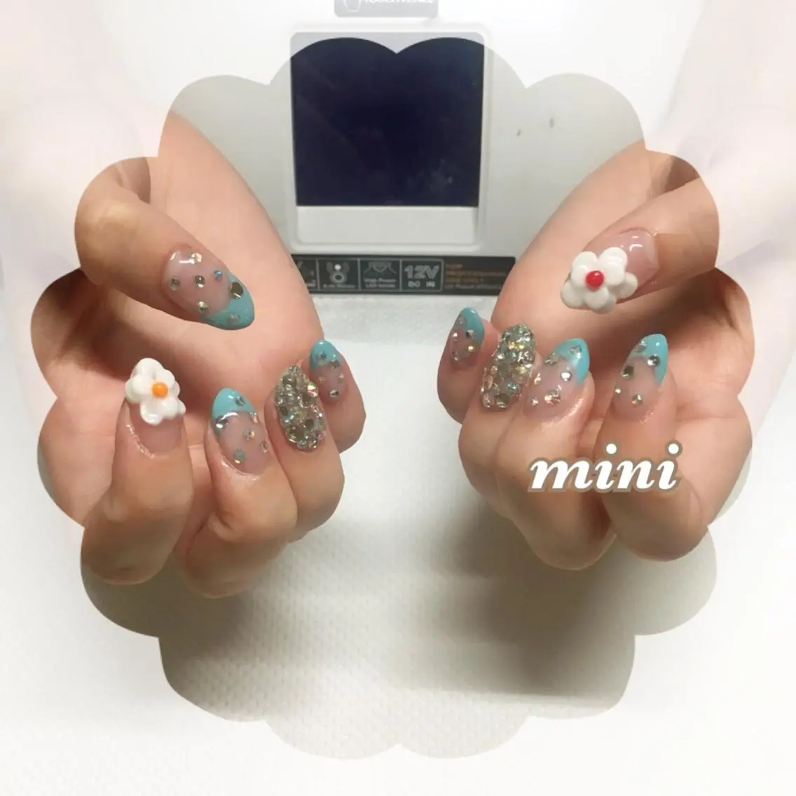ネイル アートネイル ストーンネイル ハンドネイル いそやま あつこのネイルデザイン