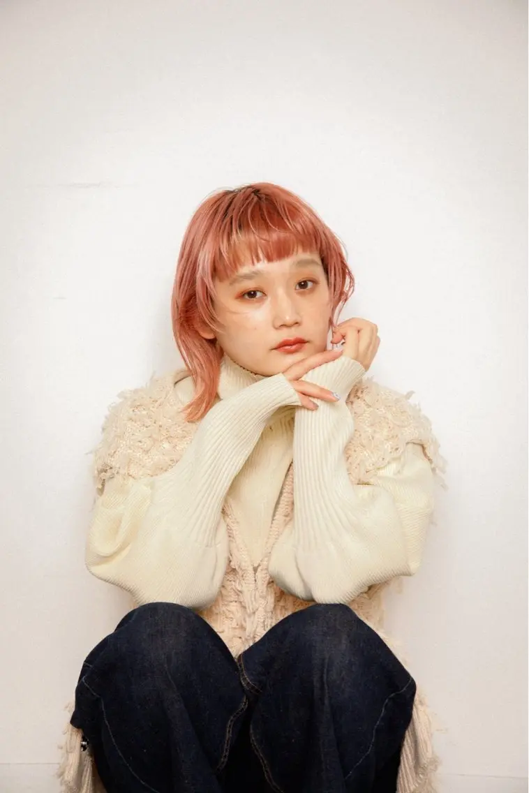 ショート カラー ヘアアレンジ ボブ/透明感ベージュ 🫧クルミ🌟のヘアスタイル