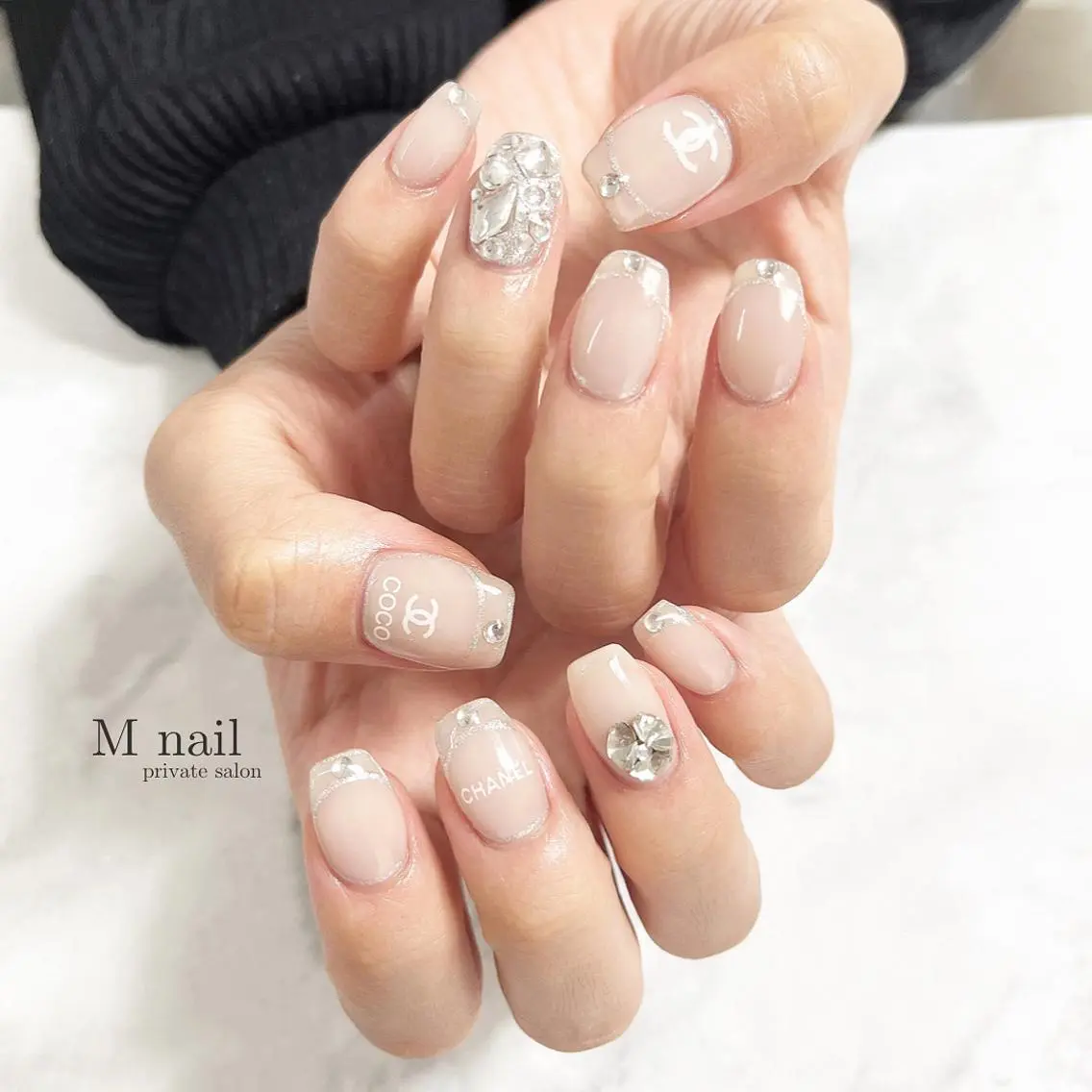 ネイル フレンチネイル ハンドネイル M nailのネイルデザイン