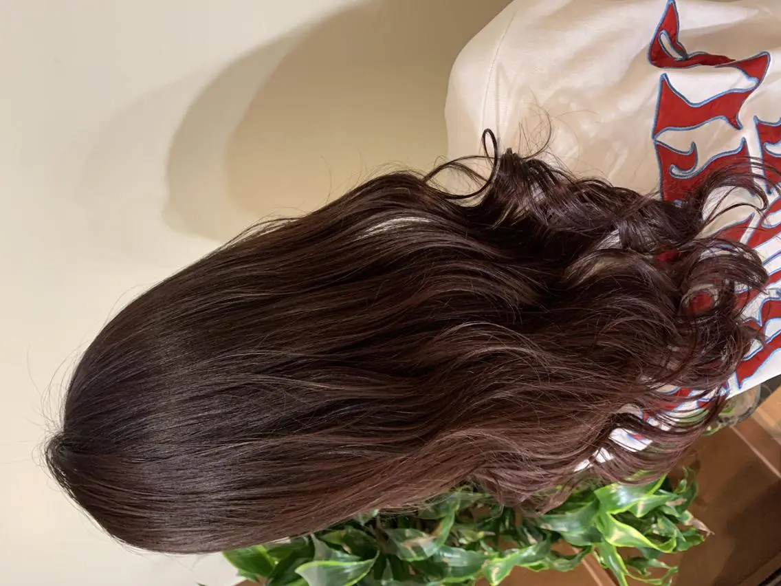 セミロング カラー ブリーチ ブラウンカラー ブリーチなしカラー ピンクカラー ピンクブラウン カット ヘアカラー トリートメント ハイトーン得意😍 Lumiereのヘアスタイル