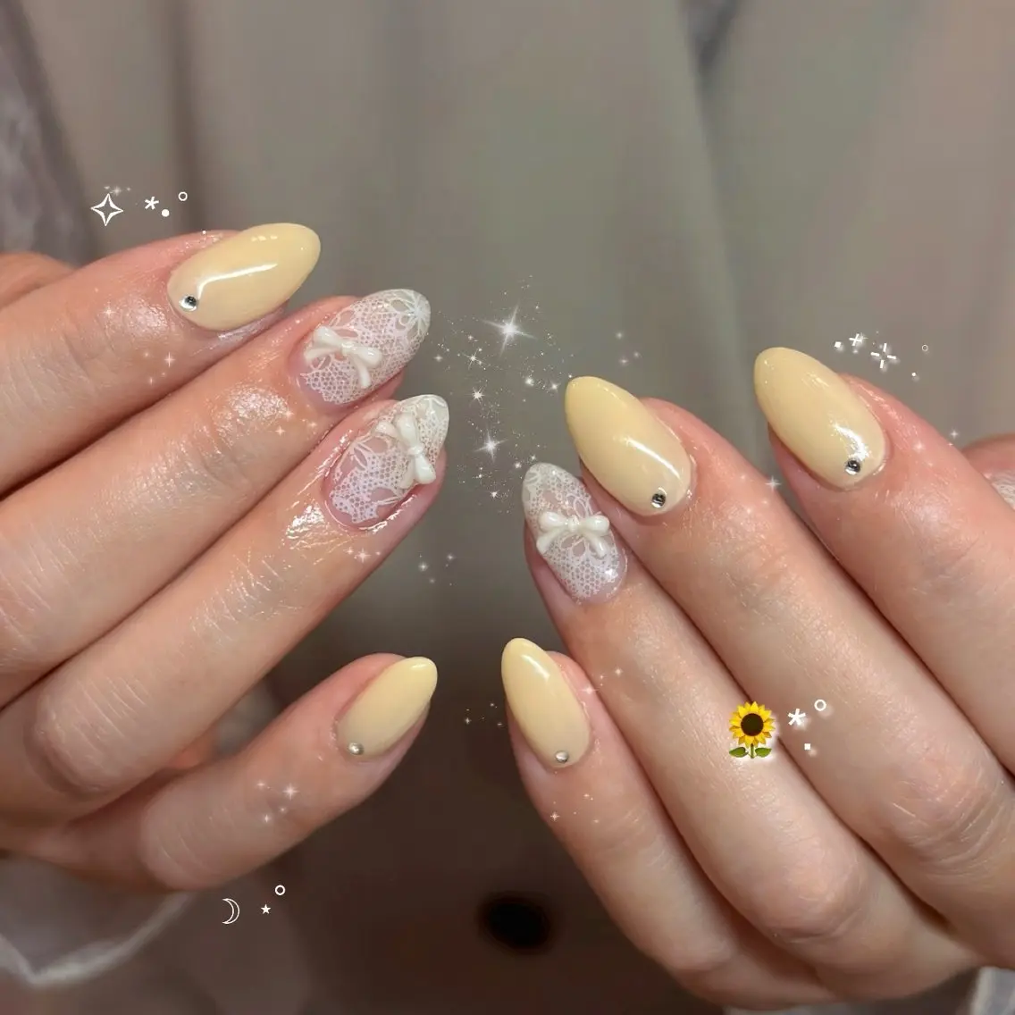 ネイル 黄色 ハンドネイル nailsalon popoのネイルデザイン