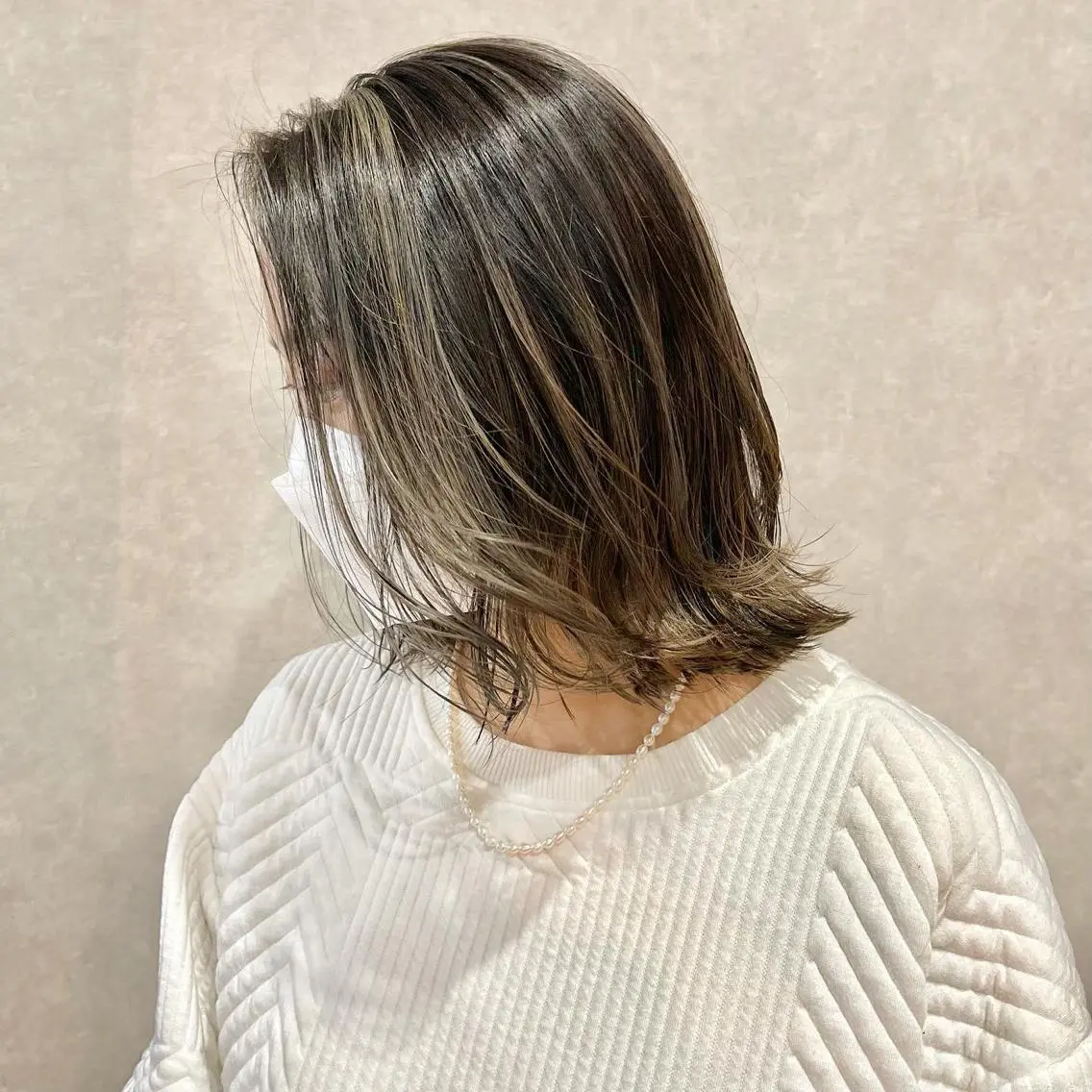 ミディアム カラー ヘアカラー 一ノ瀬 暁のヘアスタイル