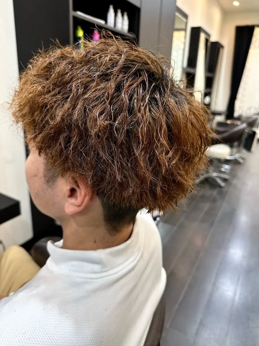 パーマ ナチュラルヘア 神田一瑳のヘアスタイル
