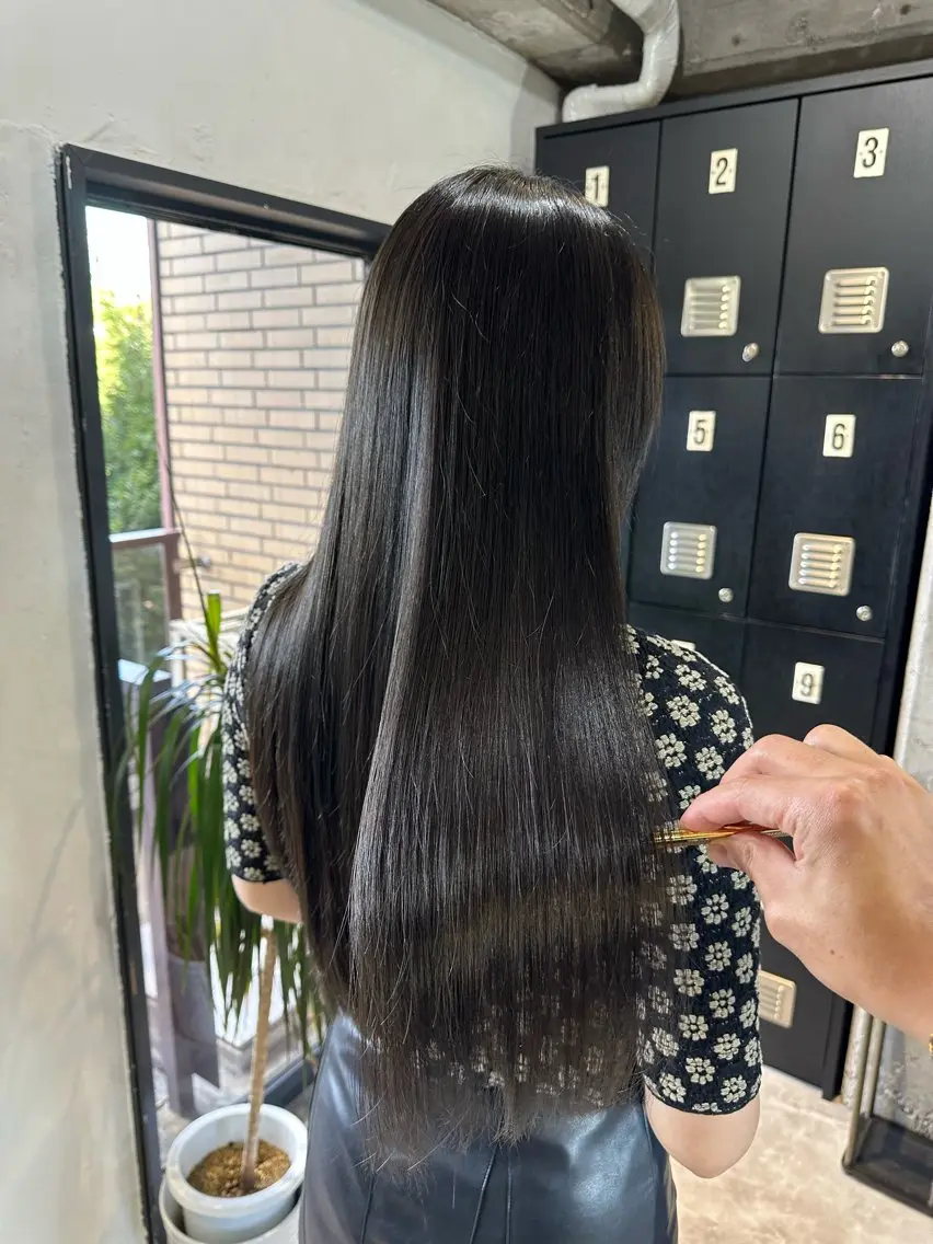 ☂️髪質改善ストレート&ヘアカラー&トリートメント&炭酸スパ☂️の写真