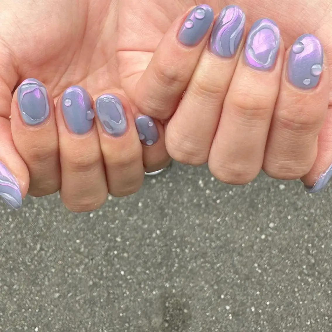 ネイル オーロラネイル 氷ネイル・うるうるネイル 韓国ネイル マグネットネイル ミラーネイル 🪞KAPE NAIL 🪞のネイルデザイン