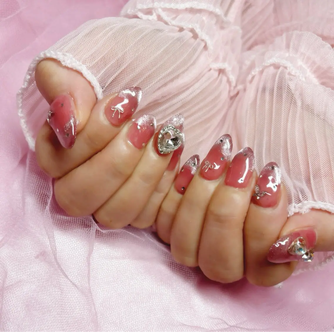 ネイル ピンク ハンドネイル Nail Salon macherieのネイルデザイン