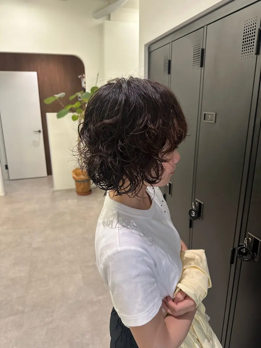 ショート パーマ カット パーマ ボブパーマ/デジパ 松原吹季のヘアスタイル