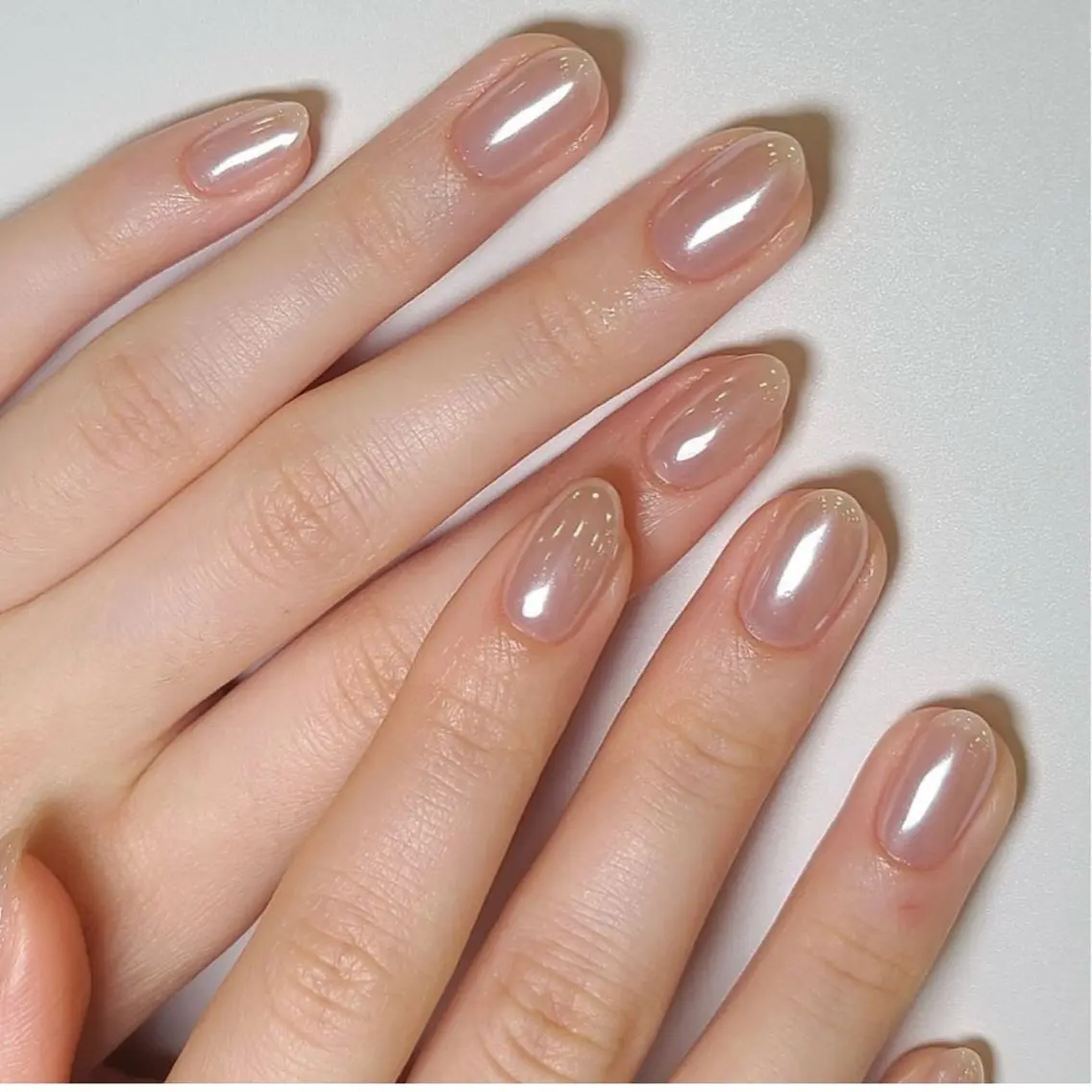 ネイル キラキラネイル 韓国ネイル 水色 マグネットネイル ミラーネイル ハンドネイル ハンドケア Akina Nailのネイルデザイン
