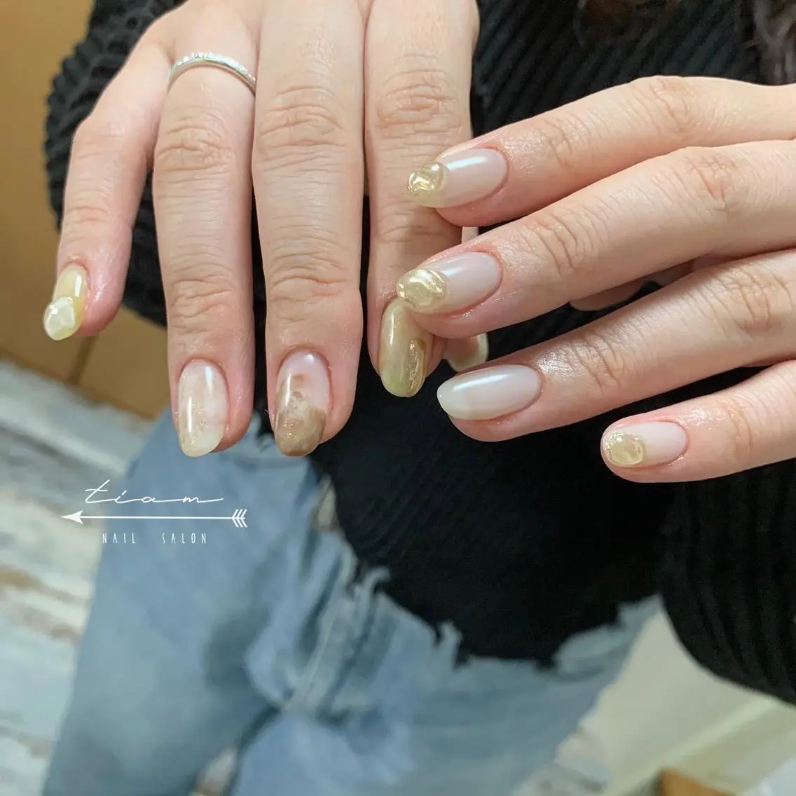 ネイル 𝑡𝑖𝑎𝑚𓂃 きむらゆきののネイルデザイン