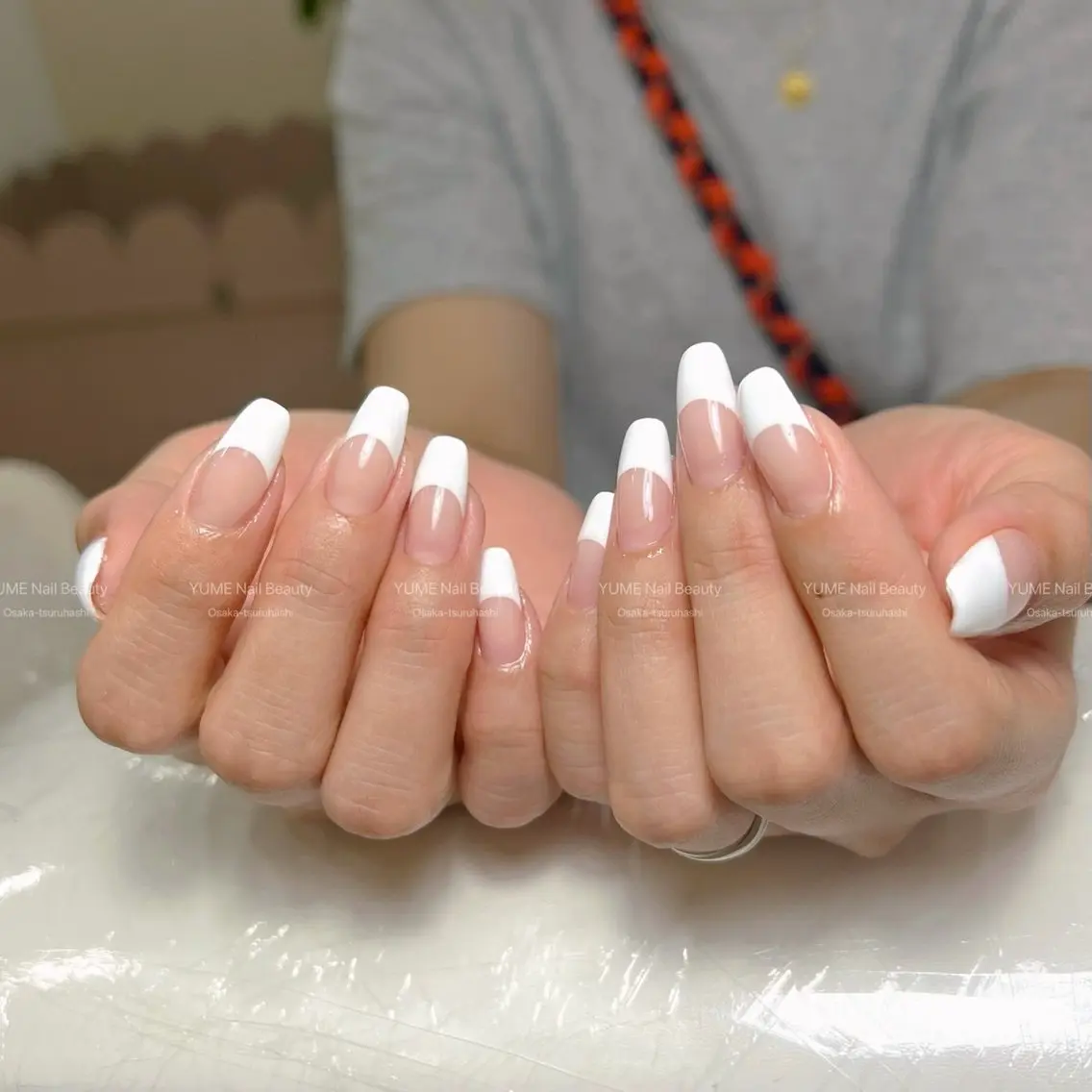 ネイル フレンチネイル ホワイト CHILL NAILのネイルデザイン