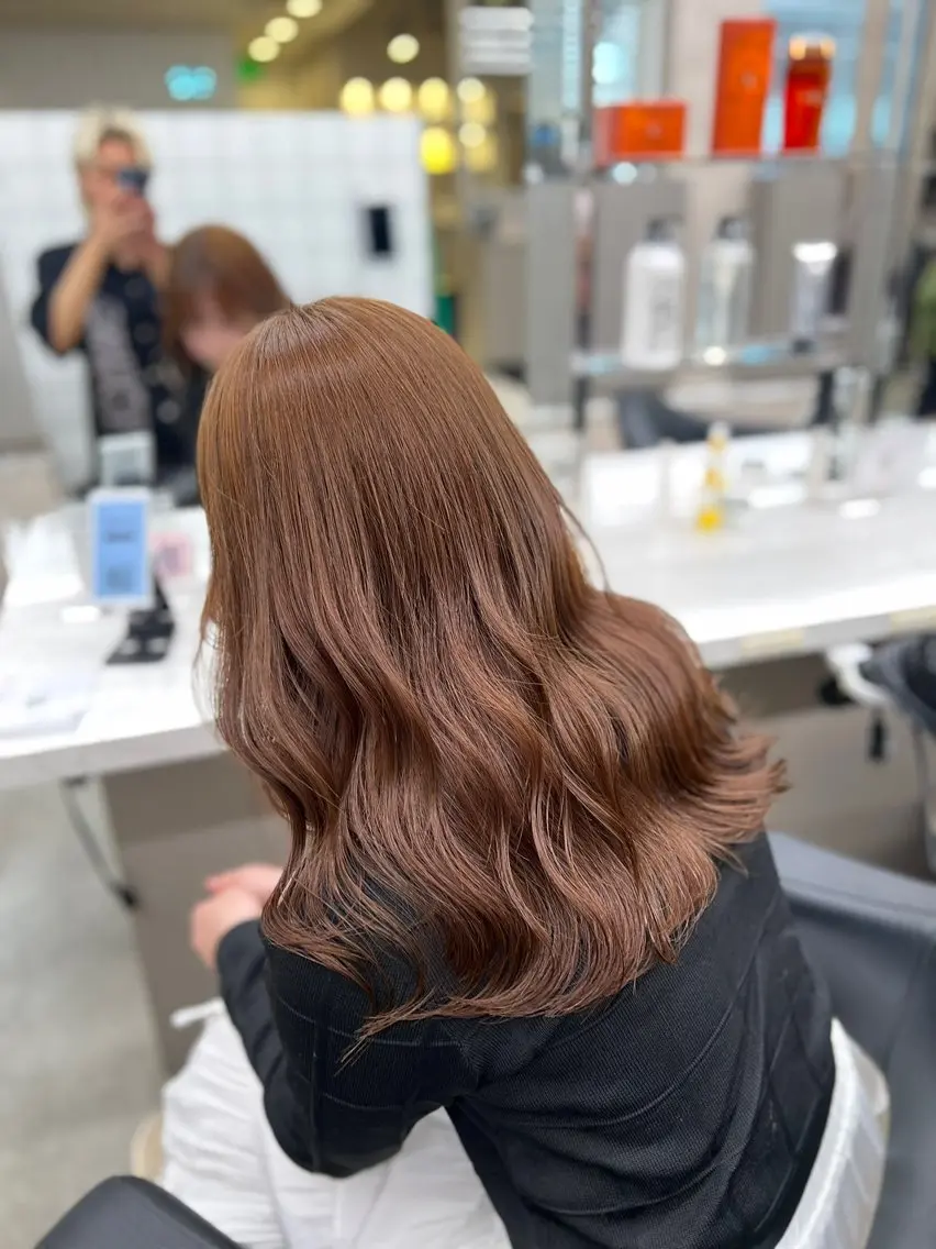 ロング カラー ふわっと抜け感🫧 ブラウンベージュ🤎のヘアスタイル