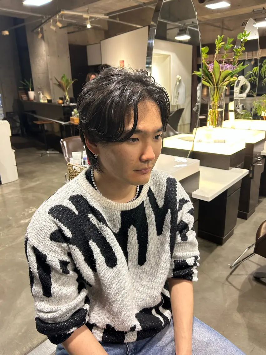 メンズ レイヤー✨パーマ 🌙 nanacoのヘアスタイル