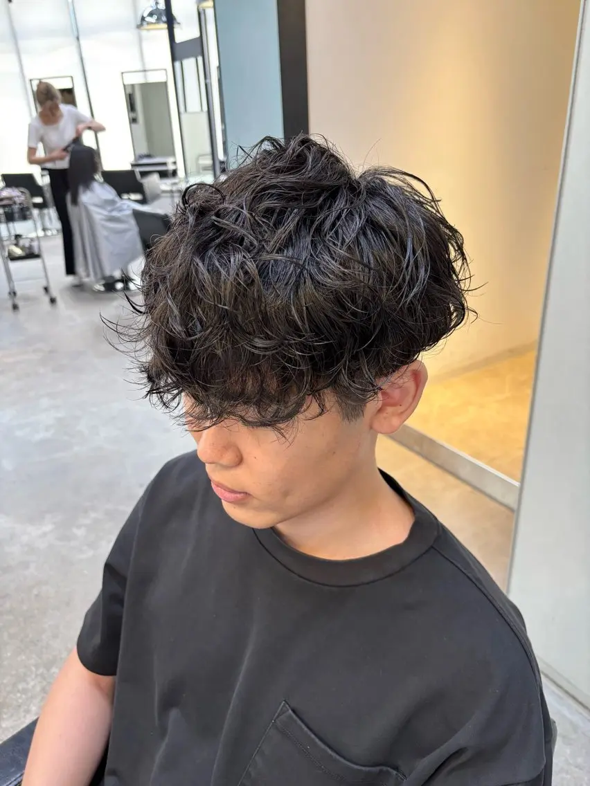 パーマ メンズ メンズパーマ カット パーマ レイヤー/大人メンズ パーマ🌀 平島拓也のヘアスタイル
