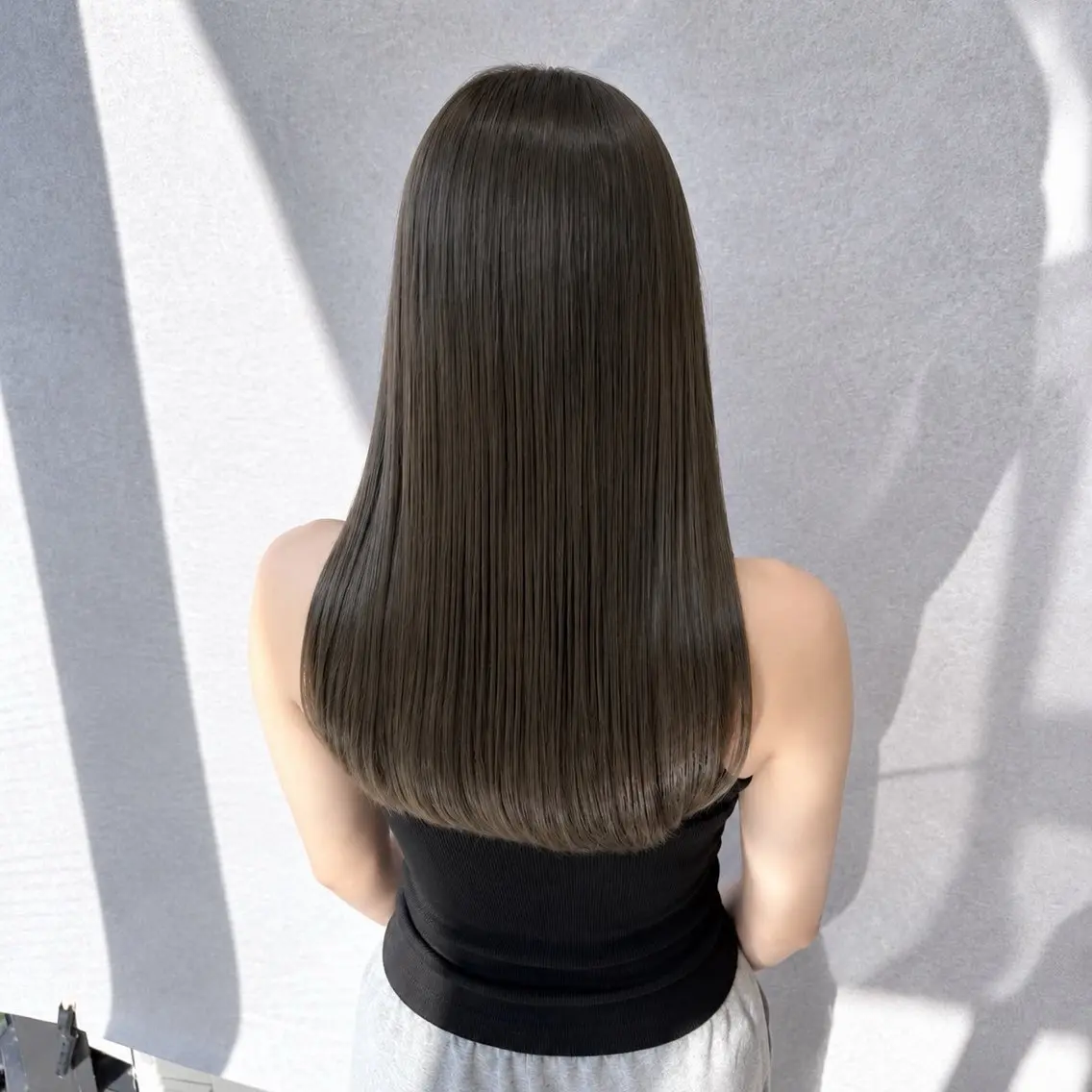 ロング カラー ヘアカラー トリートメント 髪質改善縮毛矯正/ 透明感カラー 石崎のヘアスタイル
