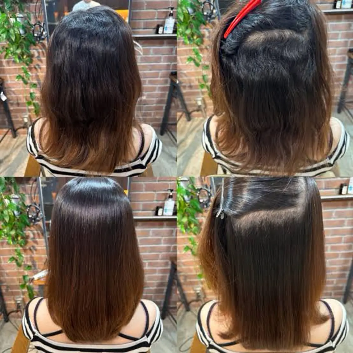 ロング 縮毛矯正 よこみね はるきのヘアスタイル