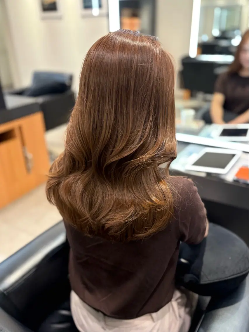 セミロング 髪質改善 髪質改善・水素カラー ARIA(ému)のヘアスタイル