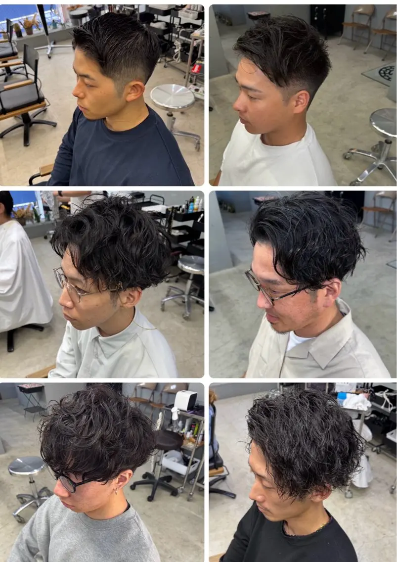 メンズカット＋ケアパーマの写真