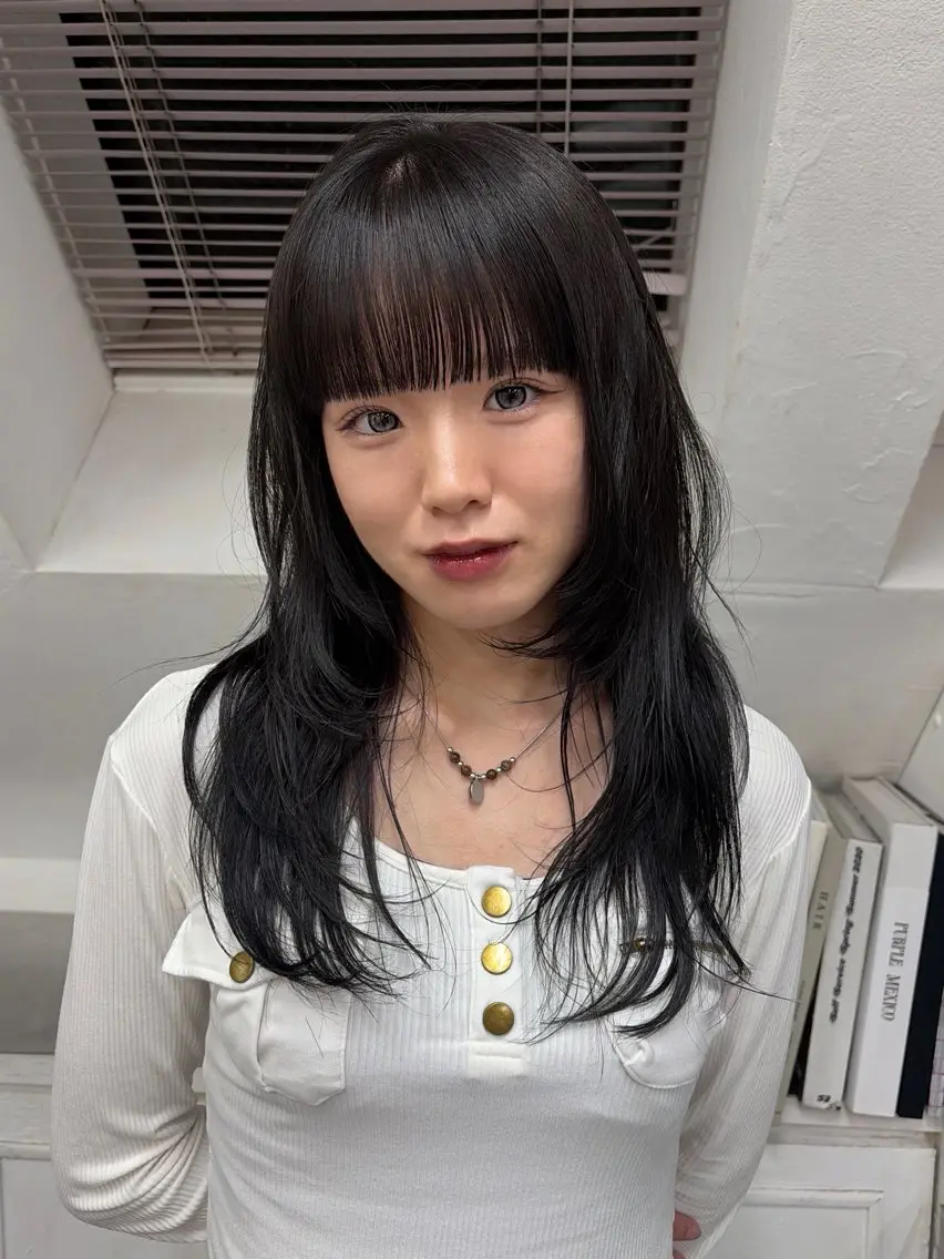 ロング カラー ヘアアレンジ ダブルカラー 小島千夏のヘアスタイル