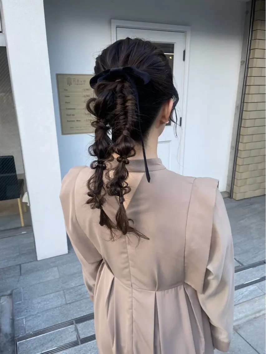 ロング ヘアアレンジ ヘアセット 美髪× ヘアセット✨Araiのヘアスタイル