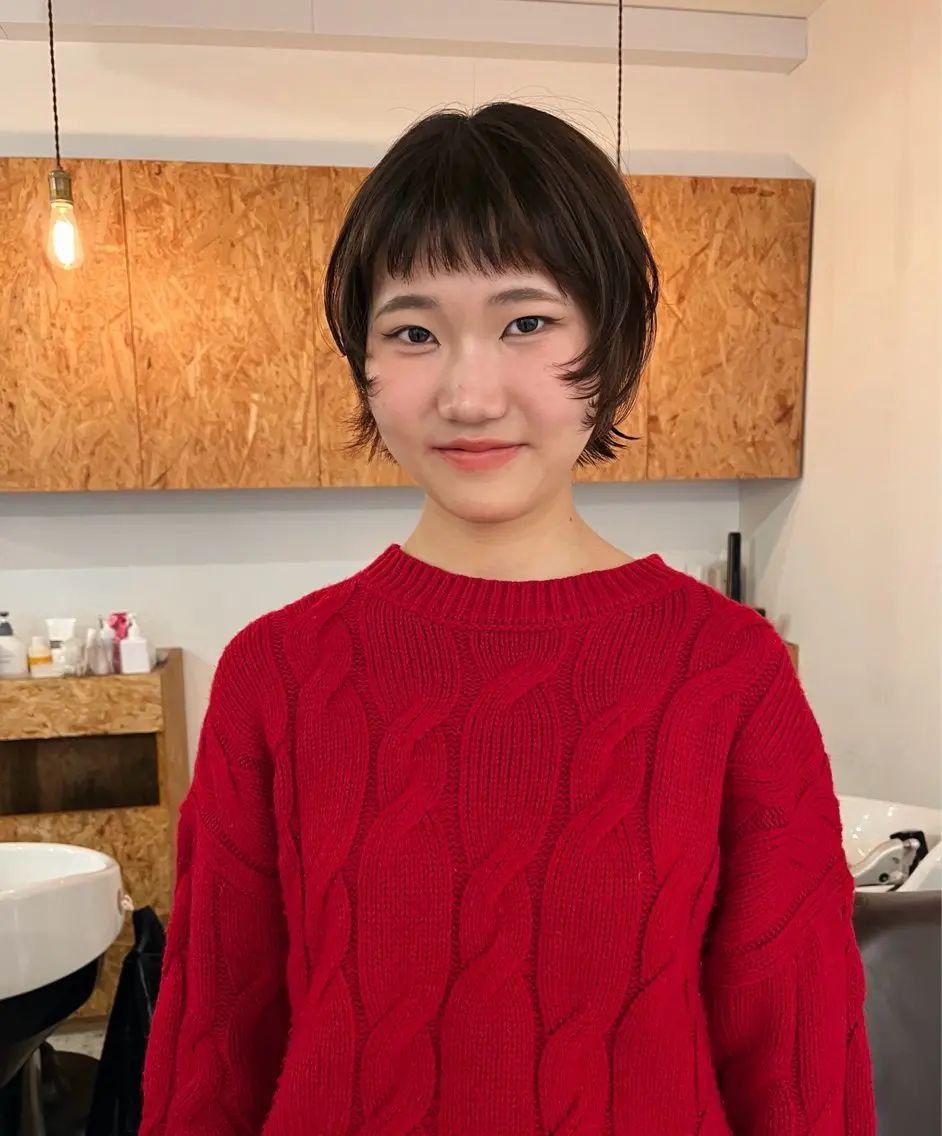 ショート ショートヘア 暖色/パーマ 🌼クニトウメイのヘアスタイル