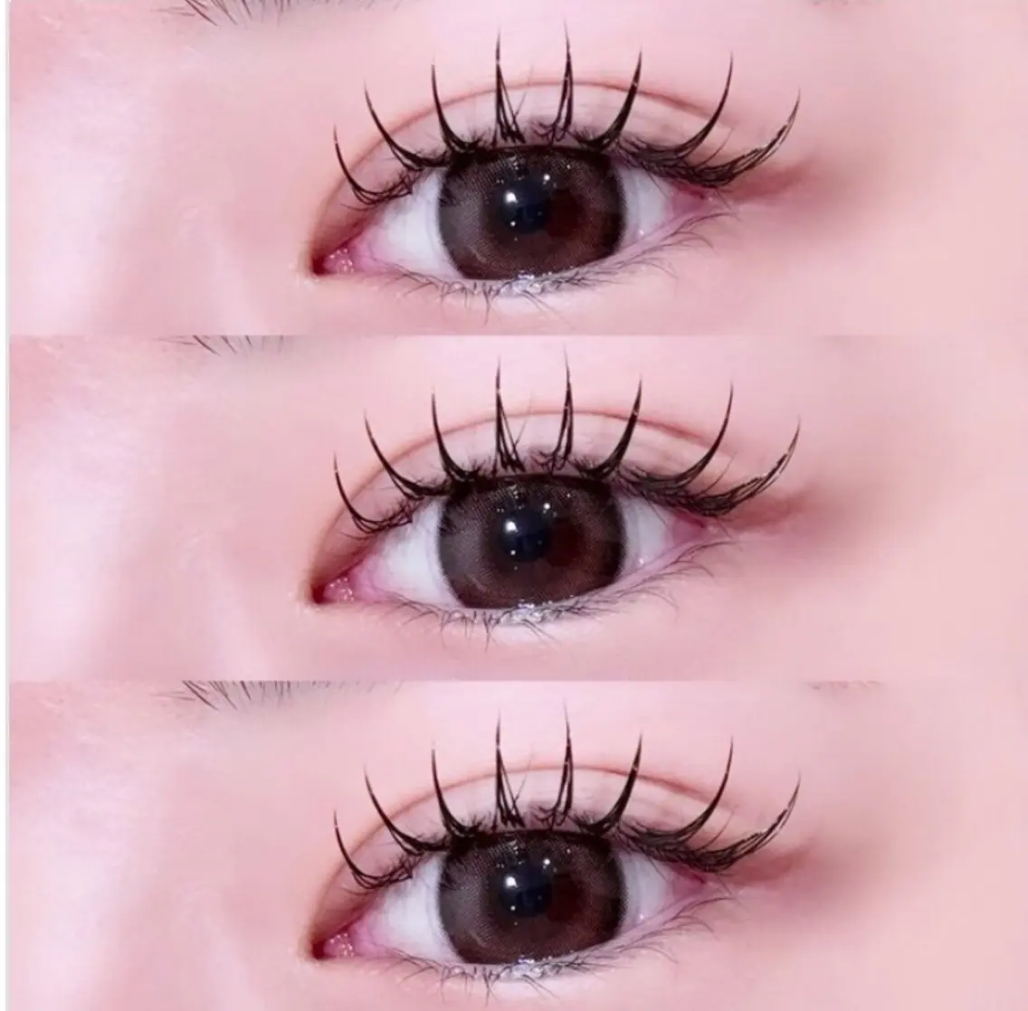 🎀★フラットラッシュ120本＋束感コーティング🤍★🎀モデル様募集の写真