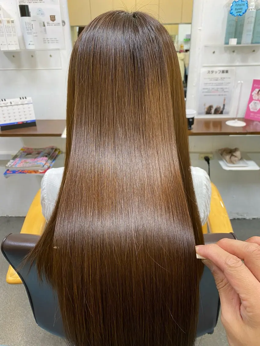 ロング 髪質改善 カット ヘアカラー トリートメント 【髪質改善】に特化 オリーブオイルクラブのヘアスタイル