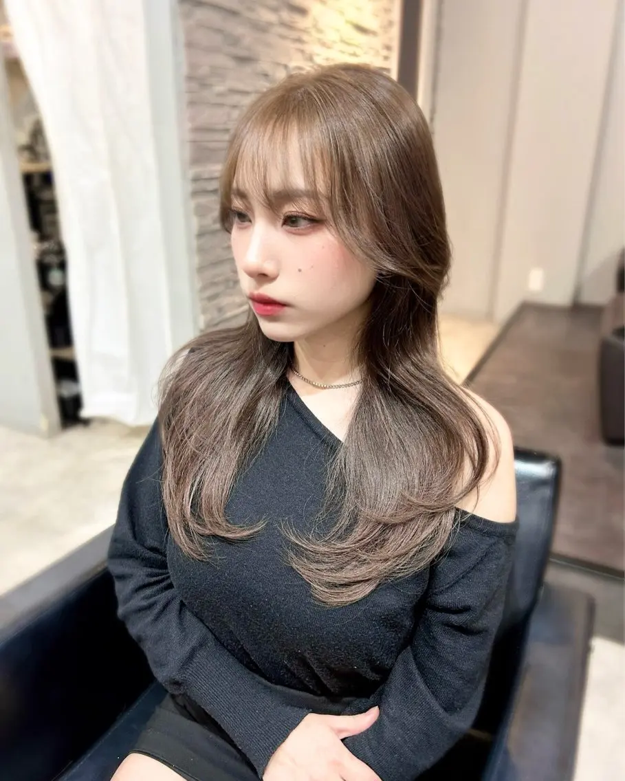 セミロング カラー カット ヘアカラー 💘大人可愛く💘 Natsuki❥❥❥のヘアスタイル