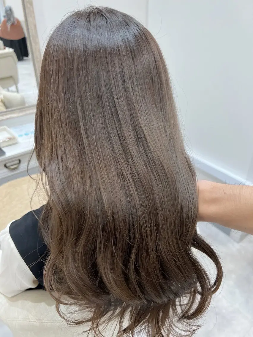 ロング カラー カット ヘアカラー 縮毛矯正×艶カラー /中村勇太のヘアスタイル