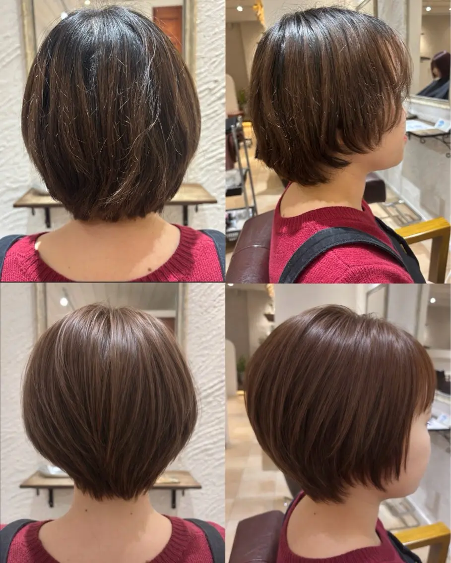 ショート カラー ショートボブ ボブ ショートヘア カット ヘアカラー トリートメント 🌈透明感カラー🌈 🌟吉田祐介🌟のヘアスタイル