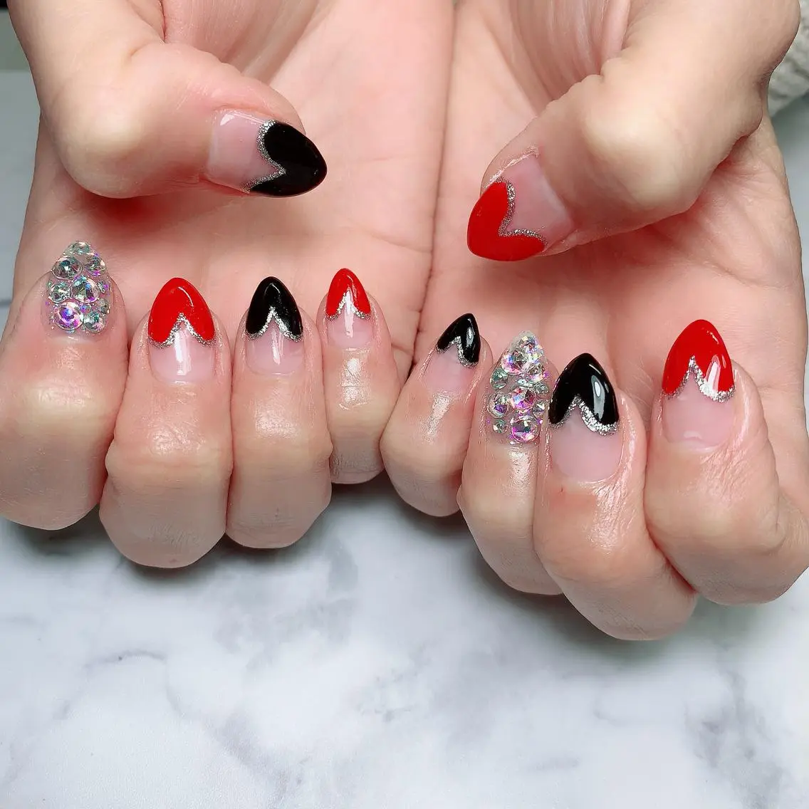 ネイル フレンチネイル ハート es nailのネイルデザイン