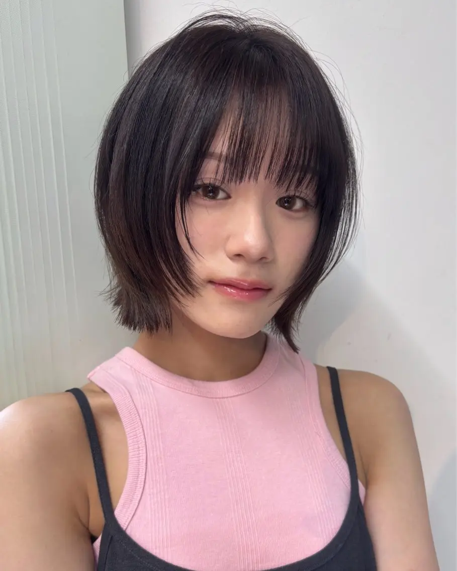 ミディアム カラー ボブレイヤー ブラウンカラー 透明感カラー ナチュラルブラウン ボブ カット ヘアカラー トリートメント ボブ/ミディアム 親しみやすさ/さくらのヘアスタイル