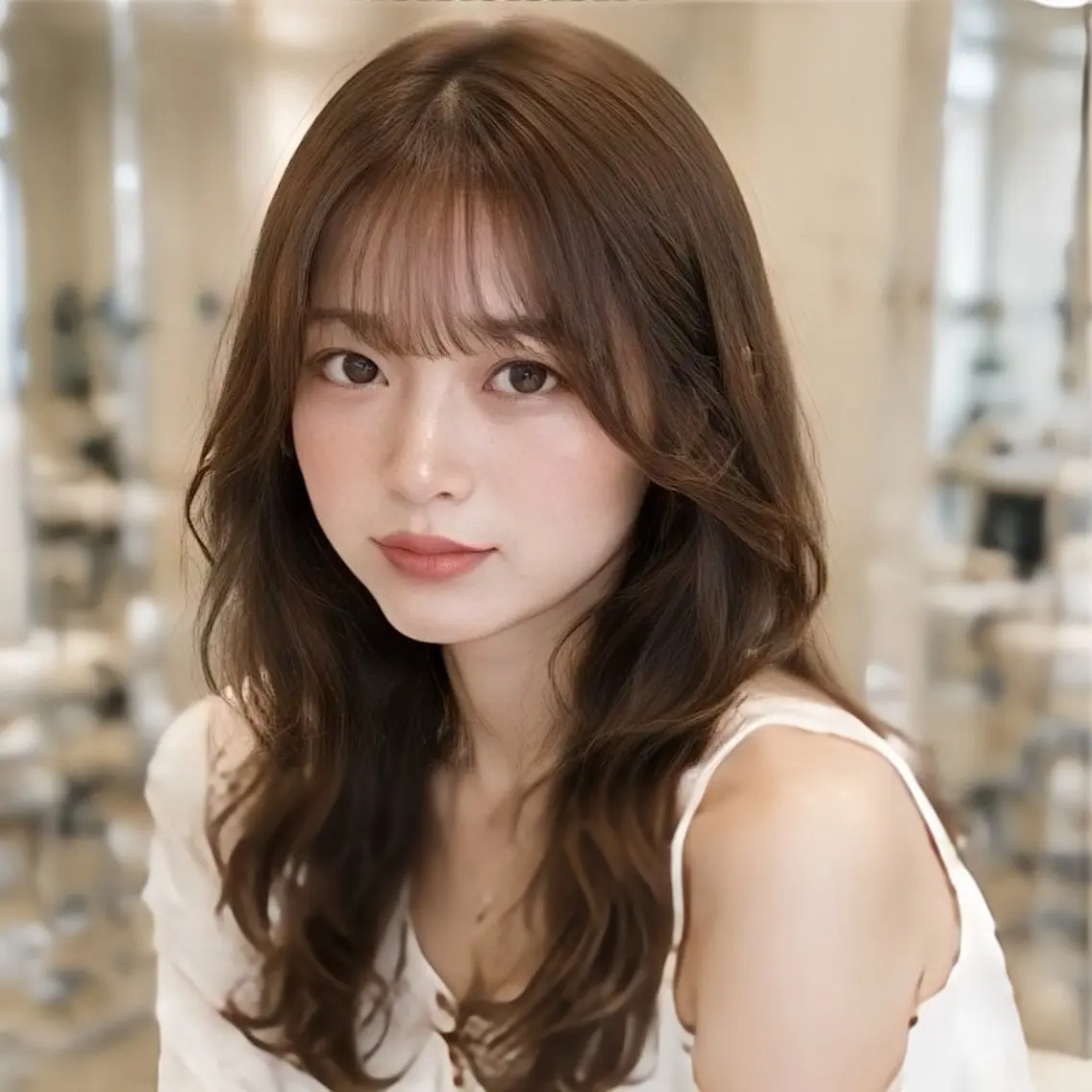 ロング カット 池袋/前髪/顔周り 🎀髪質改善おばかんのヘアスタイル