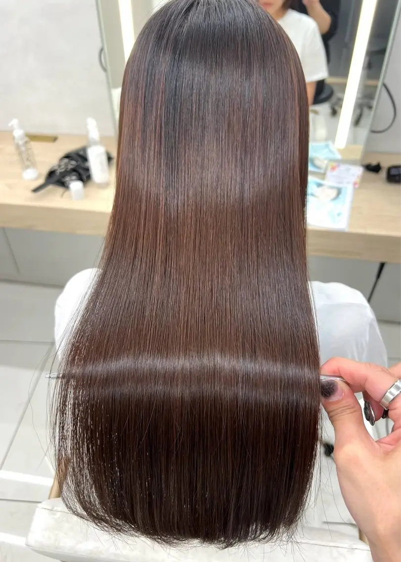 ロング オオイシ ユウガのヘアスタイル