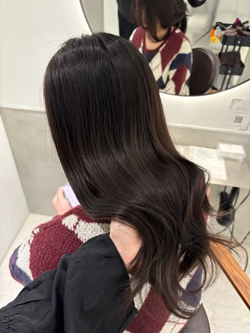 セミロング トリートメント 髪質改善/レイヤー× 縮毛矯正🤍maiのヘアスタイル