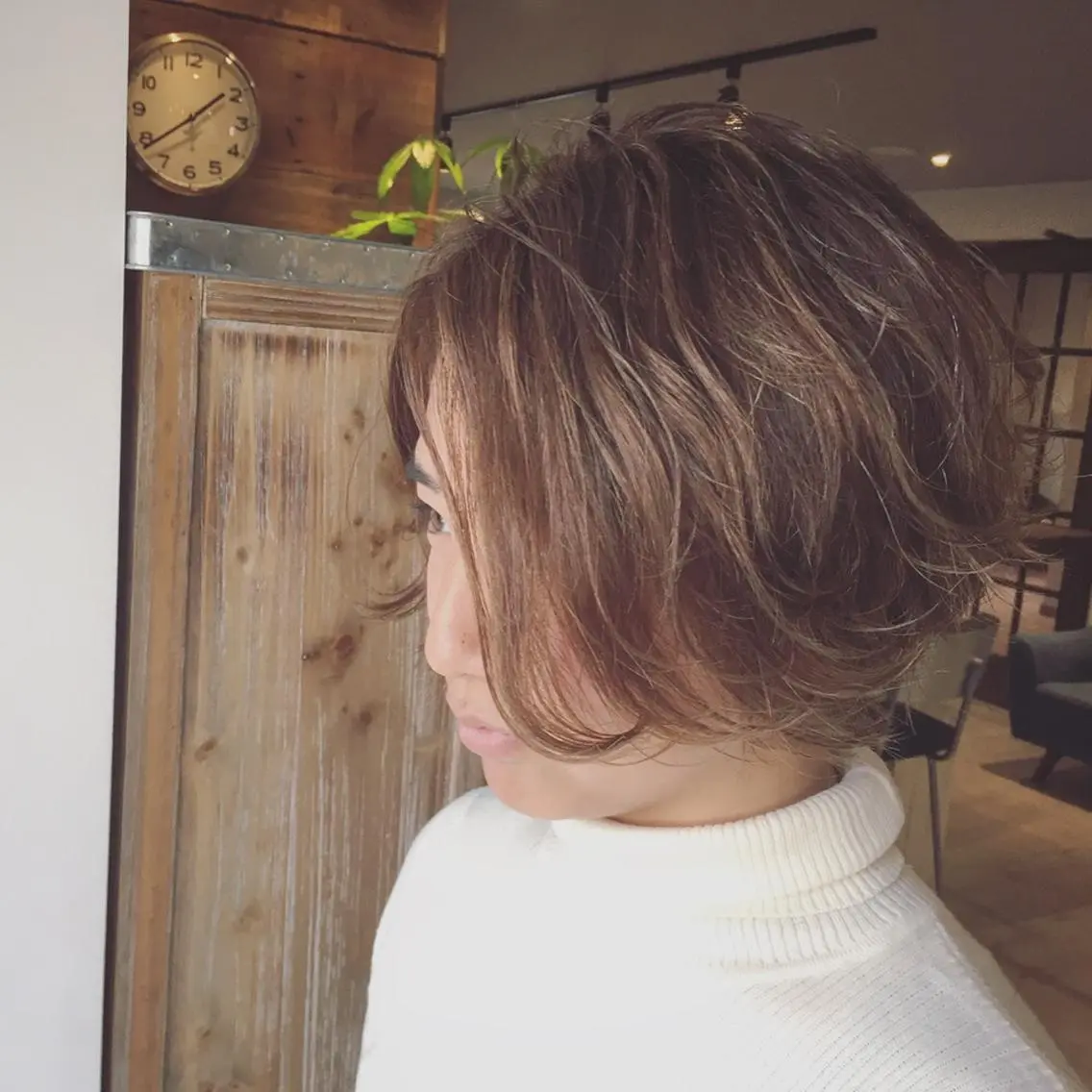ショート カラー ハイライトカラー ハイライト ハイトーン×髪質改善 KENTAのヘアスタイル