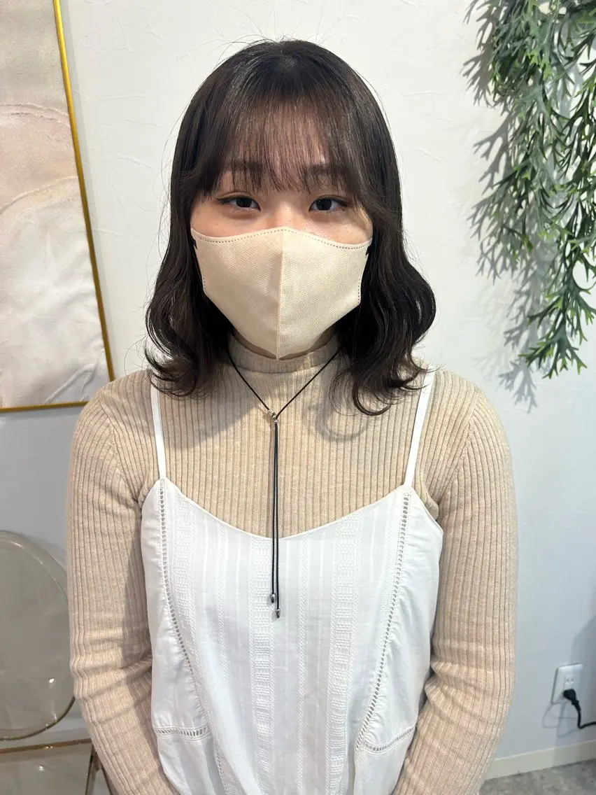 カラー グレージュ ヘアカラー [lani ] konatsuのヘアスタイル