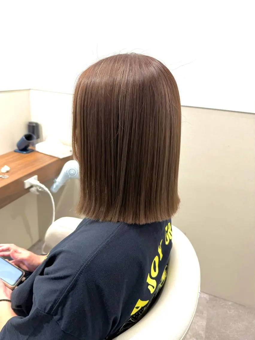ミディアム カット カセヤ リョウのヘアスタイル