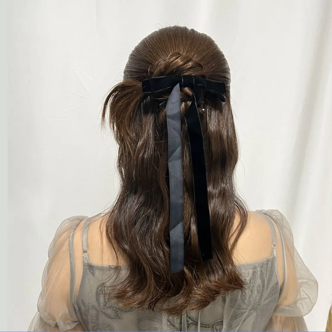 ヘアアレンジ ハーフアップ ヘアセット 川崎ヘアメイク🪞 CHATEAUのヘアスタイル