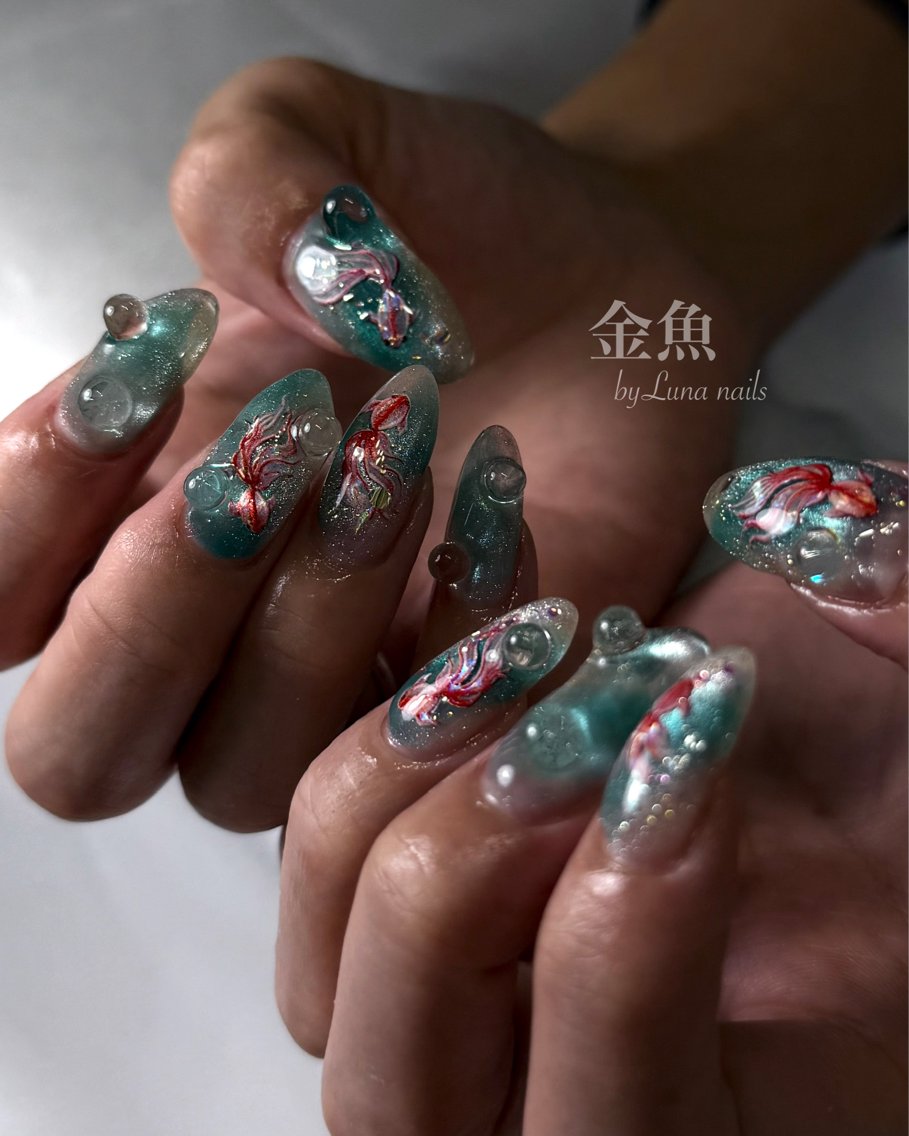 ネイル 持ち込み Luna nails Yukiのネイルデザイン