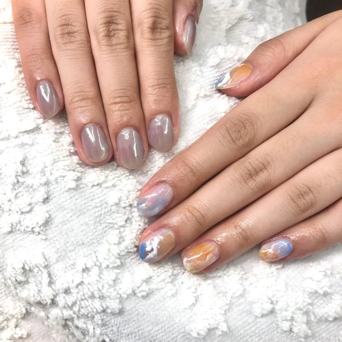 ネイル ニュアンスネイル シンプルネイル 🎀AYAKO 🎀中韓ネイルのネイルデザイン