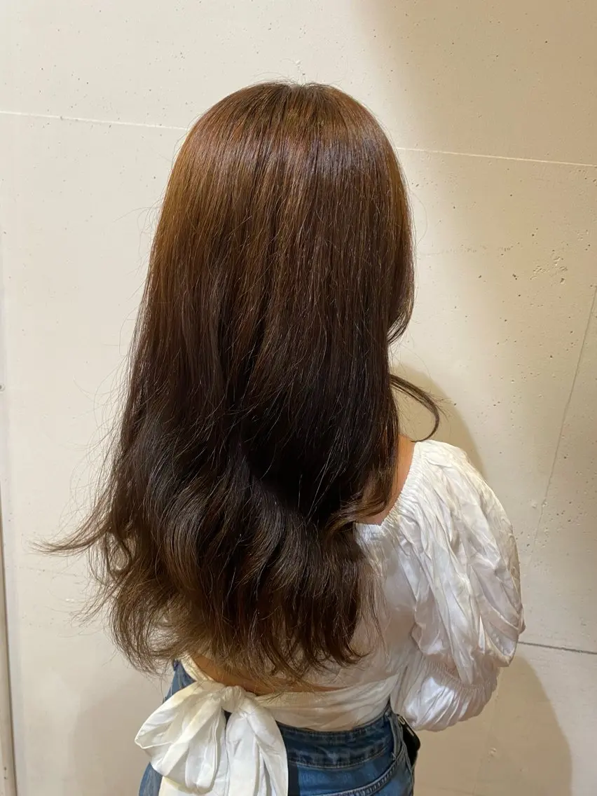 ロング カラー 長澤 しずくのヘアスタイル