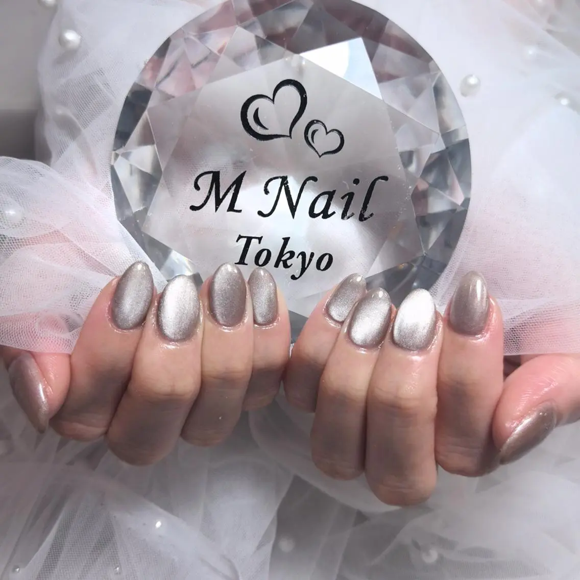 ネイル ハンドネイル M✨ワンホン風ネイル パラジェル取扱🦋ニのネイルデザイン