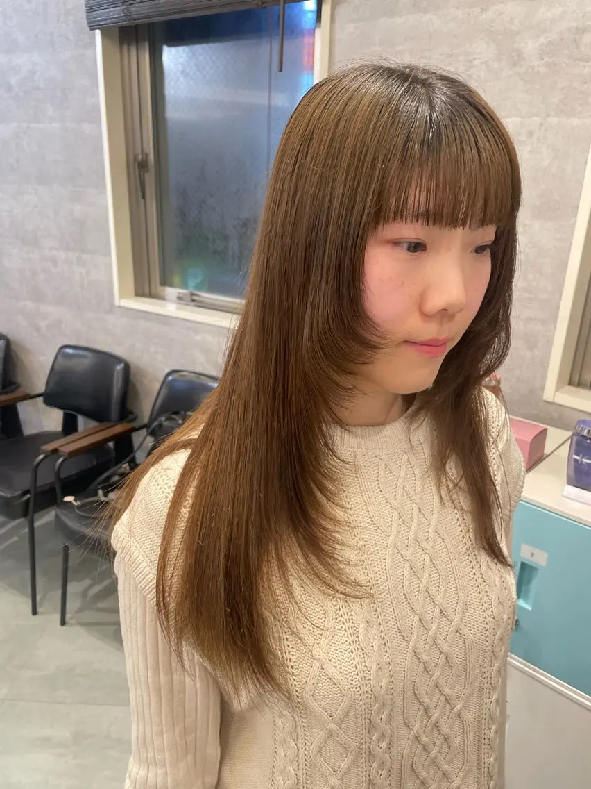 ロング ♡似合わせ ♡ハイトーン♡のヘアスタイル