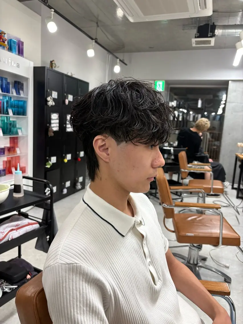 パーマ メンズ メンズパーマ 下北沢メンズパーマ 特化園田　楓莉のヘアスタイル